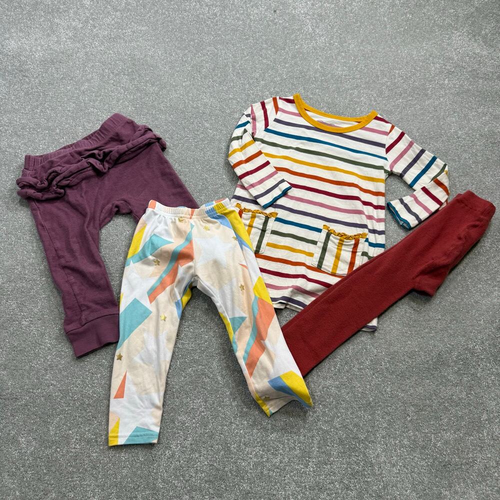Girls 2T Boutique Play‎ Bundle Tea Pants Ruffle Buts Set Dot Dot Smile Pants